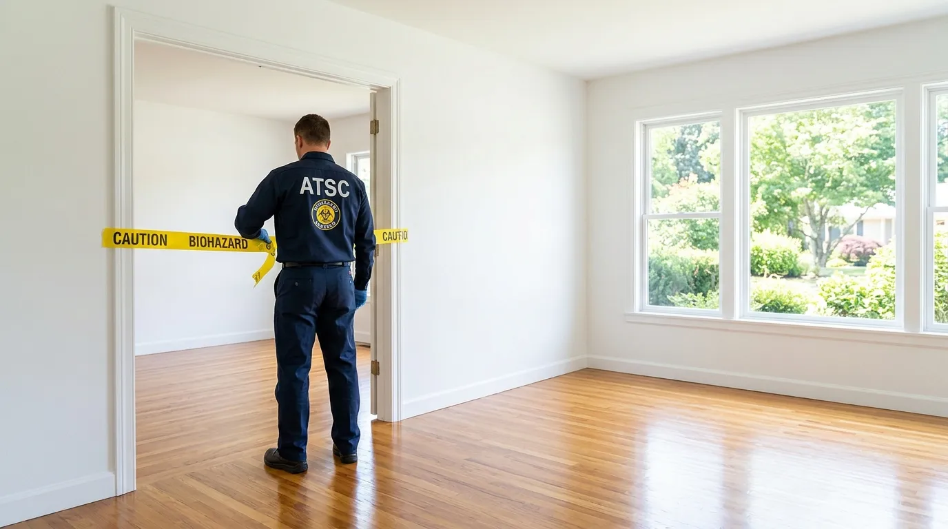 Certified biohazard cleanup crew performing Crime Scene Cleanup in Howell