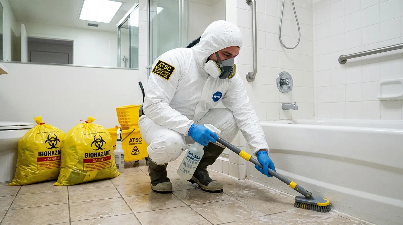 Decontamination equipment deployed for Blood Cleanup in Howell